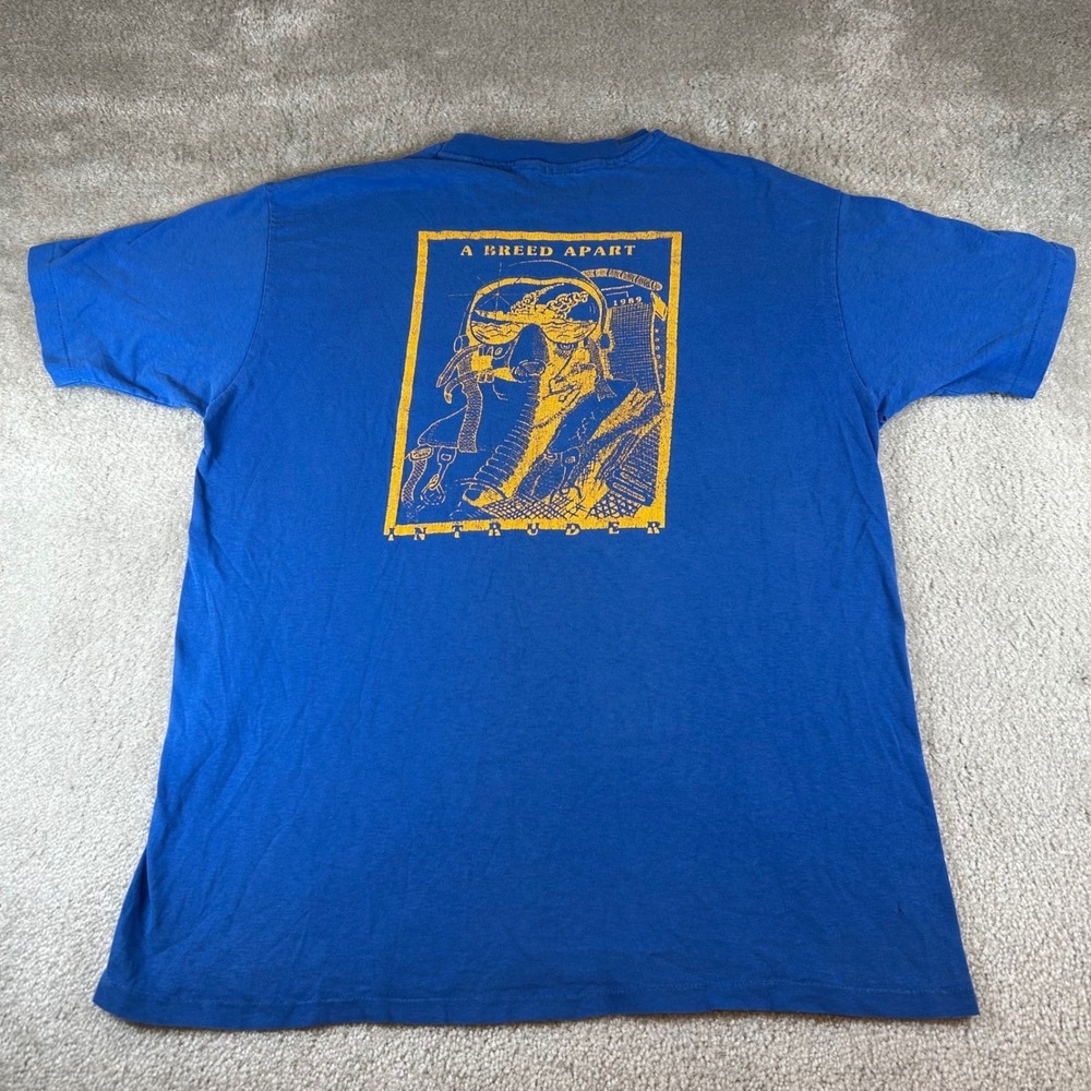 Vintage Intruder Ball 1989 A Breed Apart T-Shirt Men's XL Pilot Graphic Tee USA